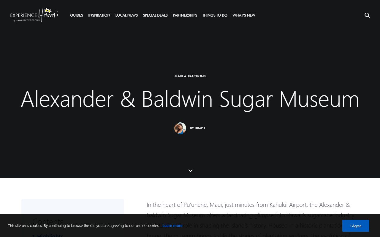 Alexander and Baldwin Sugar Museum Puunene Kahului obituary and plantation worker records