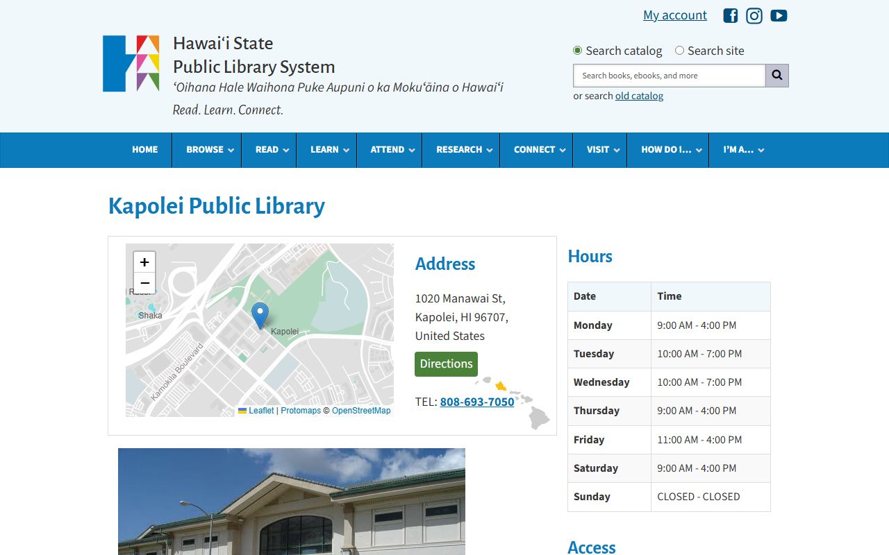 Kapolei Public Library obituary records West Oahu
