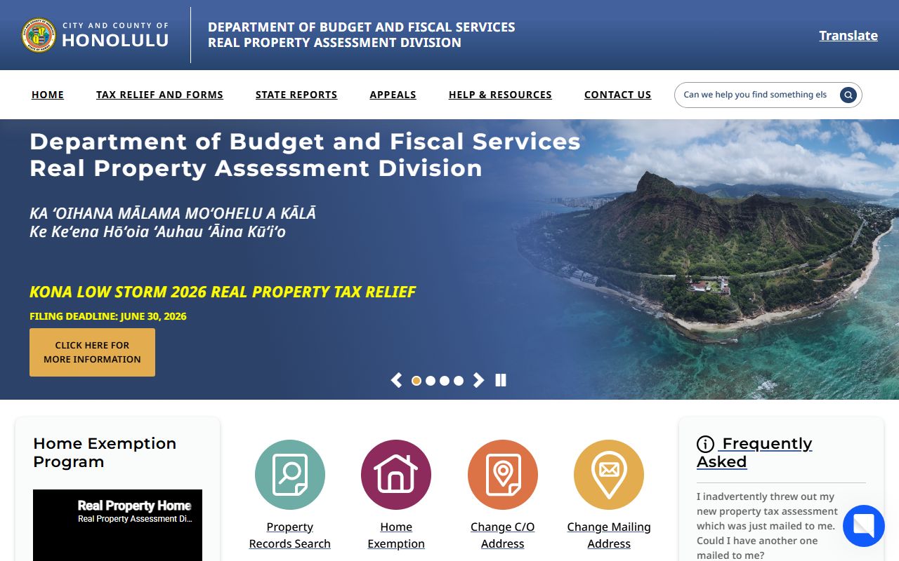 Honolulu County Real Property Assessment Division obituary and estate transfer records